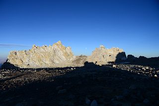 29 Moon Over Aconcagua Camp 3 Colera 5980m At Sunset